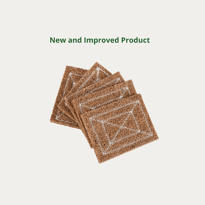 Coconut Coir Cleaning Scrub Pad | Natural, Biodegradable & Effective – Cleaning Products on Brown Living™. SKU: CO/SC/P5. Img 3.