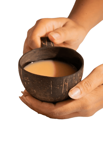 Coconut Cups | Handcrafted & Organic Drinkware – Cups & Saucers on Brown Living™. SKU: DC2. Img 2.