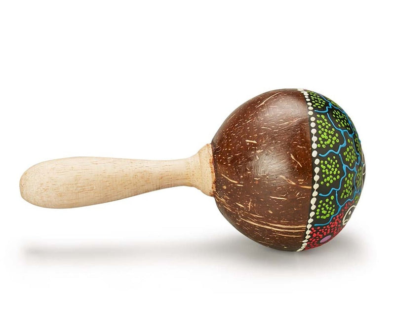 Coconut Maracas - Dot Painted | Verified Sustainable by Brown Living™