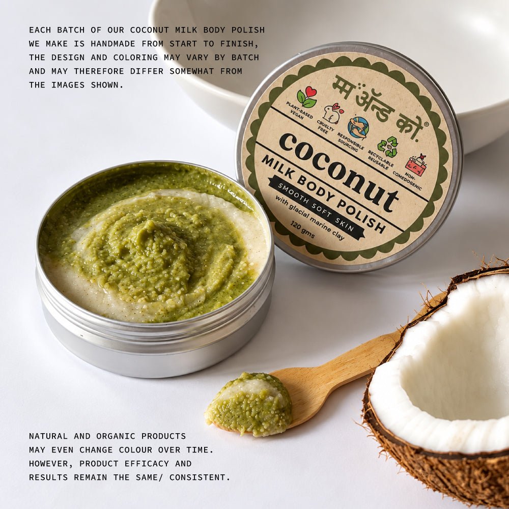 Coconut Milk Body Polish | Gentle Exfoliating Polish – Body Scrub on Brown Living™. SKU: BC03. Img 7.