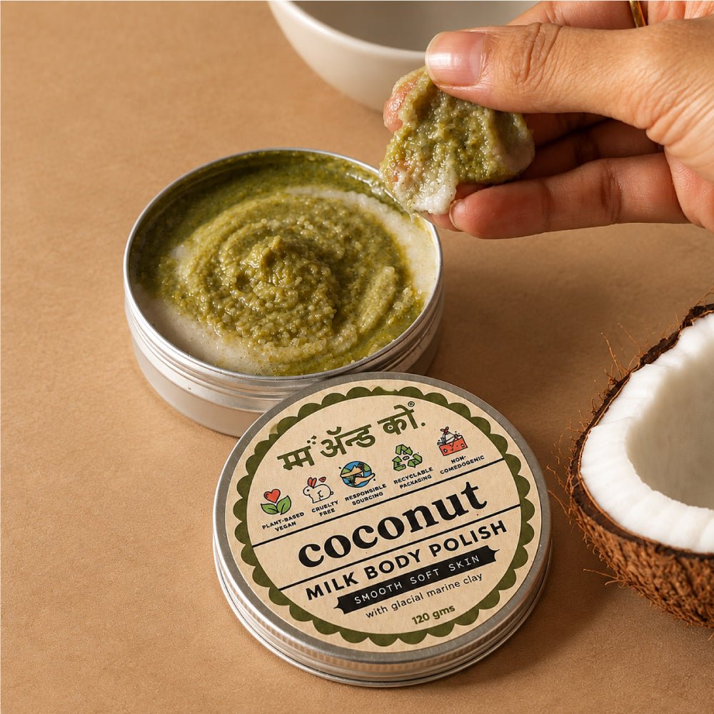 Coconut Milk Body Polish | Gentle Exfoliating Polish – Body Scrub on Brown Living™. SKU: BC03. Img 1.