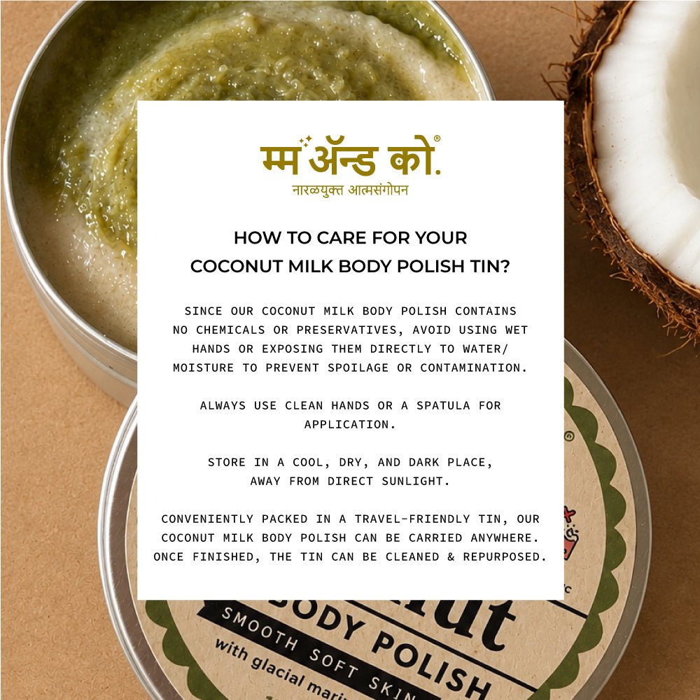 Coconut Milk Body Polish | Gentle Exfoliating Polish – Body Scrub on Brown Living™. SKU: BC03. Img 5.