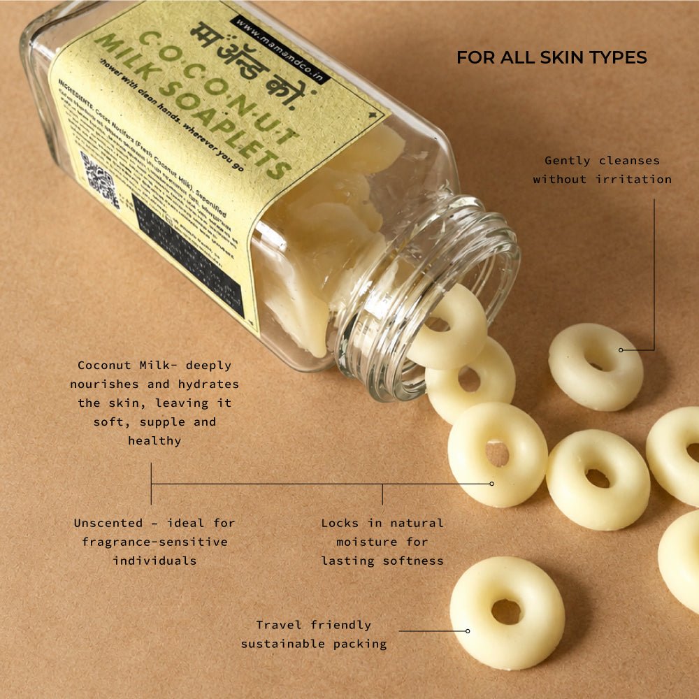 Coconut Milk Soaplets | Travel-Friendly Hand Wash – Travel Accessories on Brown Living™. SKU: BC02. Img 2.