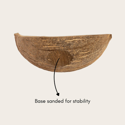 Coconut Shell Boats | Eco - Friendly Handcrafted Serving Set of 10 – Trays & Platters on Brown Living™. SKU: TGASHLBOAT. Img 4.