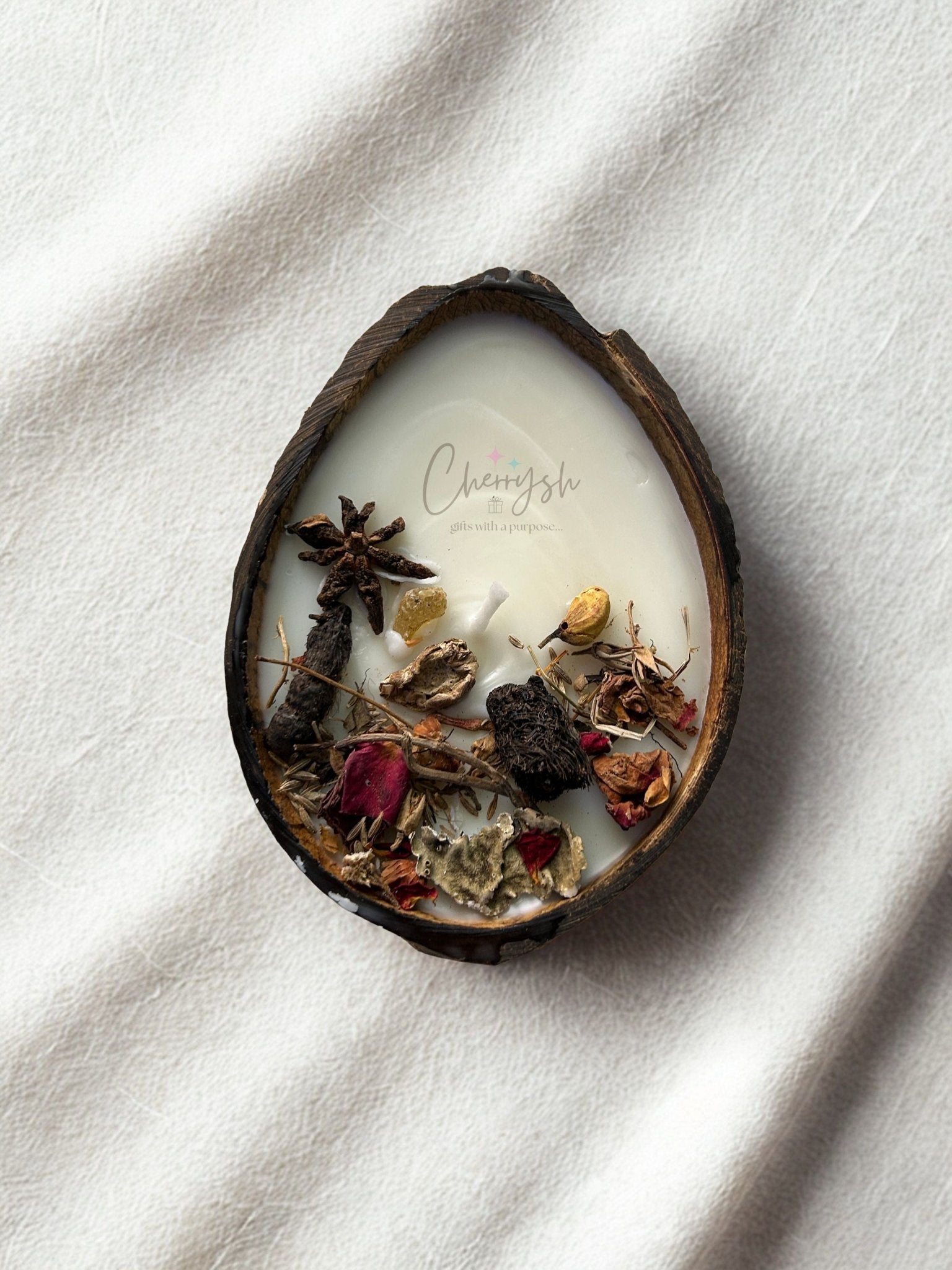 Coconut Shell Candle | Natural Eco Friendly Candle – Candles & Fragrances on Brown Living™. SKU: CH-CD-3065. Img 5.