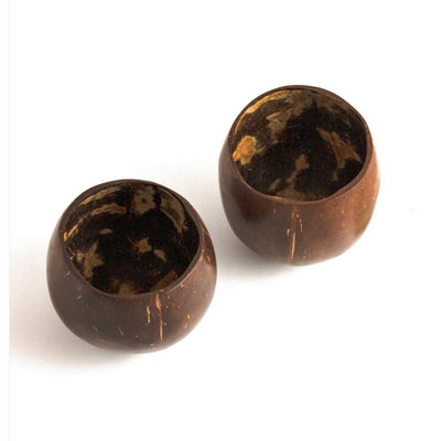 Coconut Shell Cup ( Brown, 200ml ) - Pack of 2 – Cups & Saucers on Brown Living™. SKU: 173 - 05695 - coconut - cup - natural - handmade - tea - 200 - ml - set - o. Img 3.