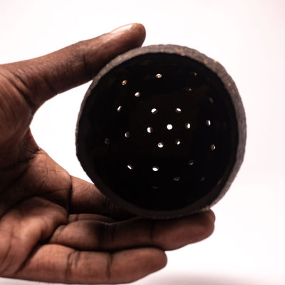 Coconut Shell Dhoop Holder | Natural Handmade Incense Holder – Home Decor on Brown Living™. SKU: EGDH01. Img 2.