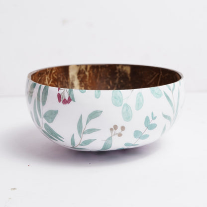 Coconut Shell Enamel Bowl for Serving Smoothie Decorative Bowl - 500ml – Plates & Bowls by Thenga available on Brown Living™. . SKU: TGAENMLBWL - 500. Img 1.