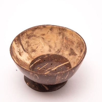 Coconut Shell Incense Holder – Handmade, Eco - Friendly & Natural Decor – Candles & Fragrances on Brown Living™. SKU: EGH03. Img 1.