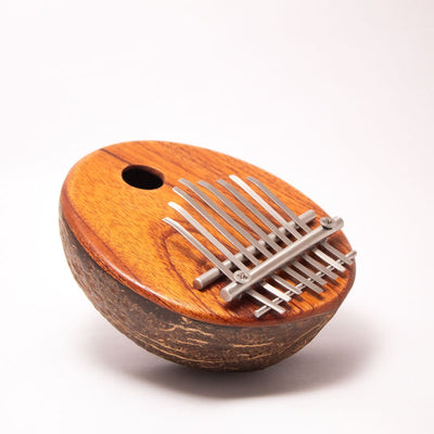 Coconut Shell Kalimba –Thumb Piano, Eco - Friendly Musical Instrument – Musical Instruments on Brown Living™. SKU: EGP01. Img 2.