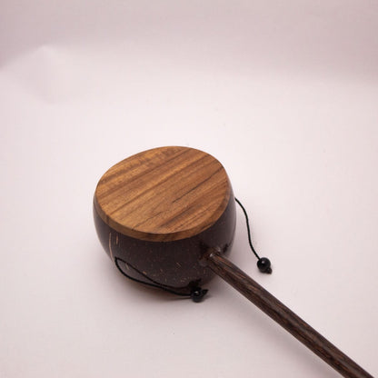 Coconut Shell Kudhukudhuppu – Traditional Musical Toy for Kids – Musical Instruments on Brown Living™. SKU: EGM05. Img 3.