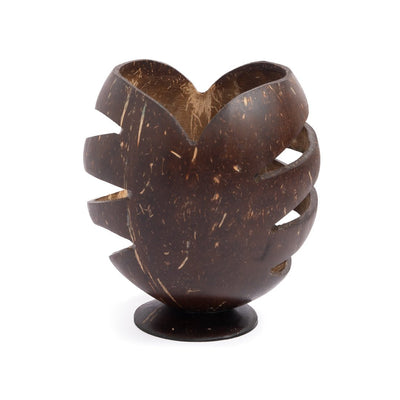 Coconut Shell Pen Holder/Stand | Wooden Pen Holders (Set of 1) – Desk Organizers on Brown Living™. SKU: TGAPENHLDR. Img 3.