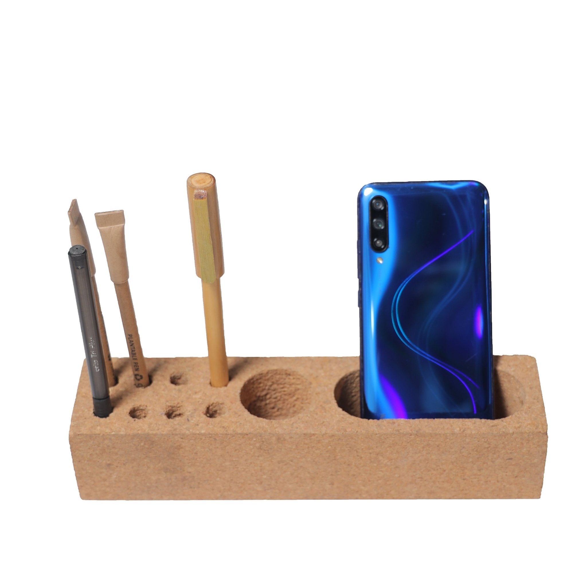 Coconut Shell Pen stand – Desk Organizers on Brown Living™. SKU: OECPSa. Img 4.