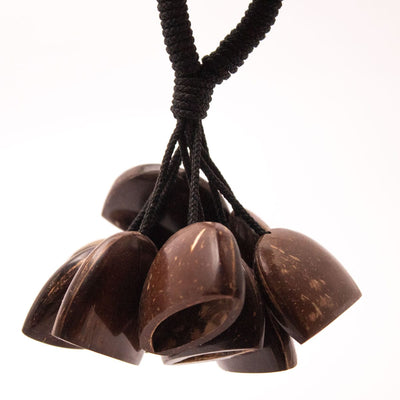 Coconut Shell Sea Rattle – Handcrafted Natural Musical Toy – Baby Rattles on Brown Living™. SKU: EGR05. Img 2.