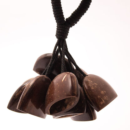 Coconut Shell Sea Rattle – Handcrafted Natural Musical Toy – Baby Rattles on Brown Living™. SKU: EGR05. Img 2.