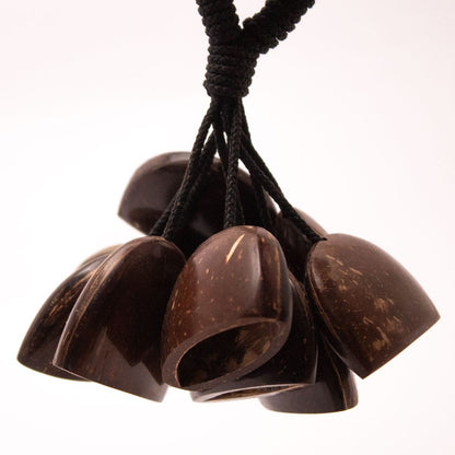 Coconut Shell Sea Rattle – Handcrafted Natural Musical Toy – Baby Rattles on Brown Living™. SKU: EGR05. Img 1.