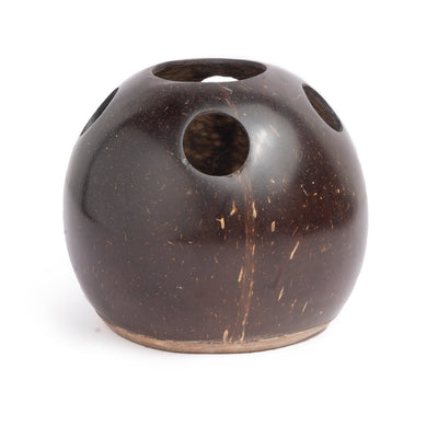Coconut Shell Toothbrush Holder (Set of 1) – Bath Accessories on Brown Living™. SKU: THENGA33. Img 2.