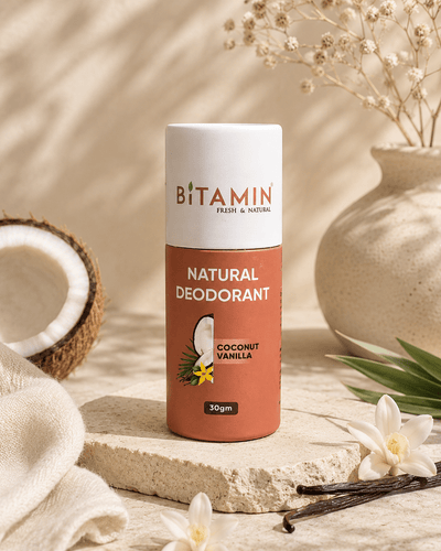 Coconut Vanilla Natural Deodorant - 30g – Deodorant on Brown Living™. SKU: coconutvanilla. Img 1.