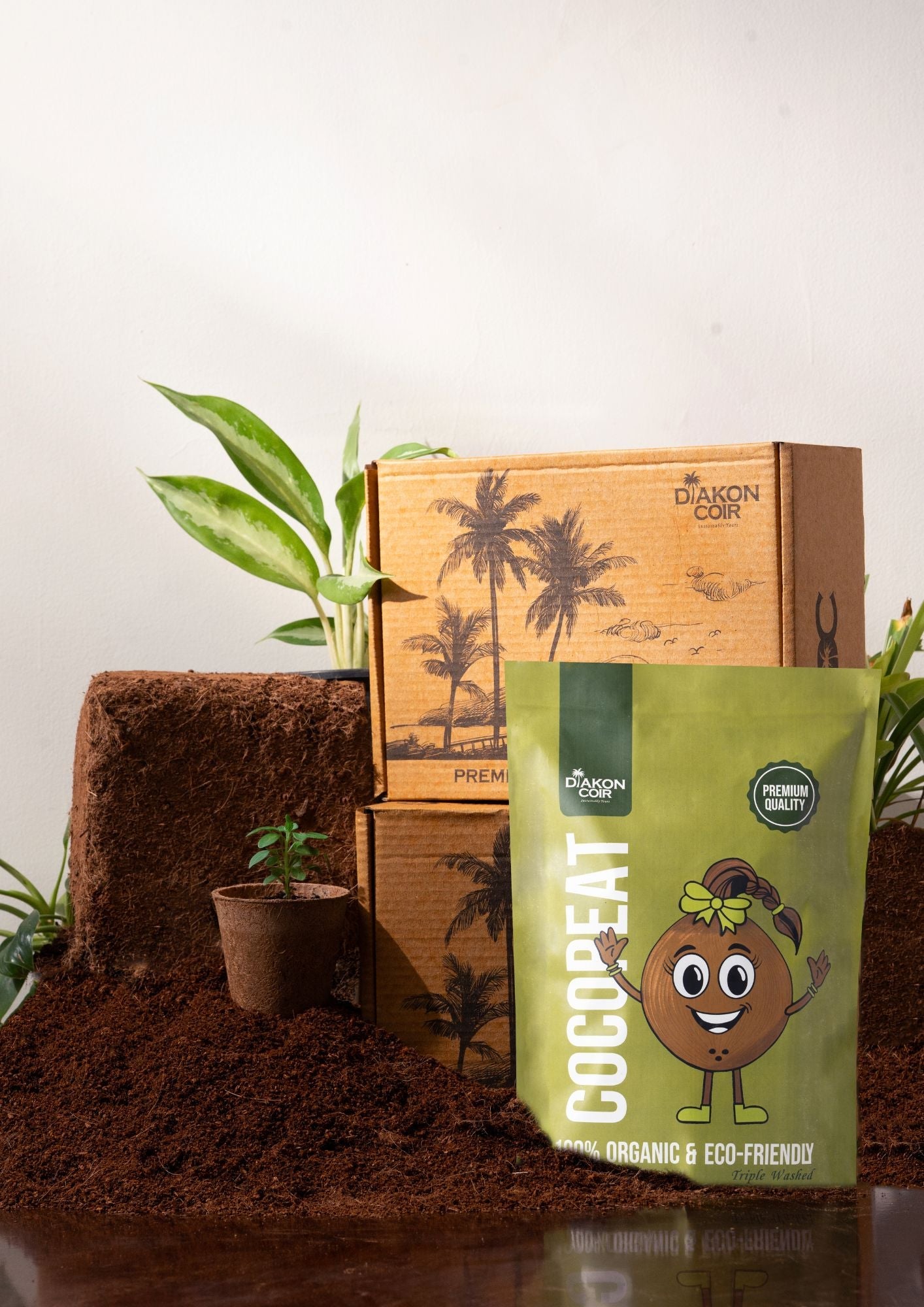 Cocopeat 1kg | Premium Triple Washed Organic Growing Medium for Plants – Home & Garden on Brown Living™. SKU: DC1. Img 4.