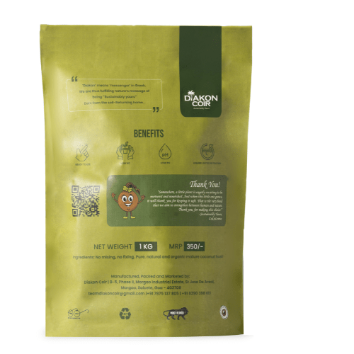 Cocopeat 1kg | Premium Triple Washed Organic Growing Medium for Plants – Home & Garden on Brown Living™. SKU: DC1. Img 3.