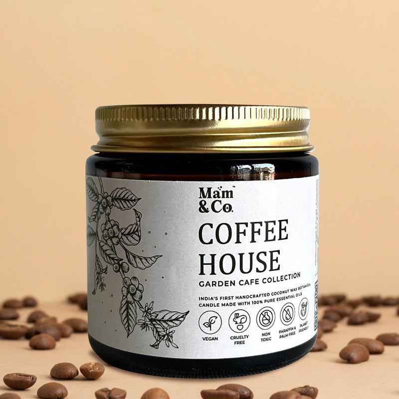 Coffee House - 100% Coconut Wax Botanical Candle | Verified Sustainable Candles & Fragrances on Brown Living™