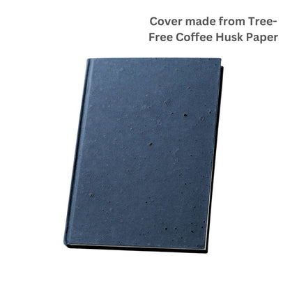 Coffee Husk Cover Hardbound Notebook with FSC Certified Paper, Noir – Notebooks & Notepads by The Urban Nordic available on Brown Living™. . SKU: BKCFHCFSCRD - A5 - 1. Img 5.