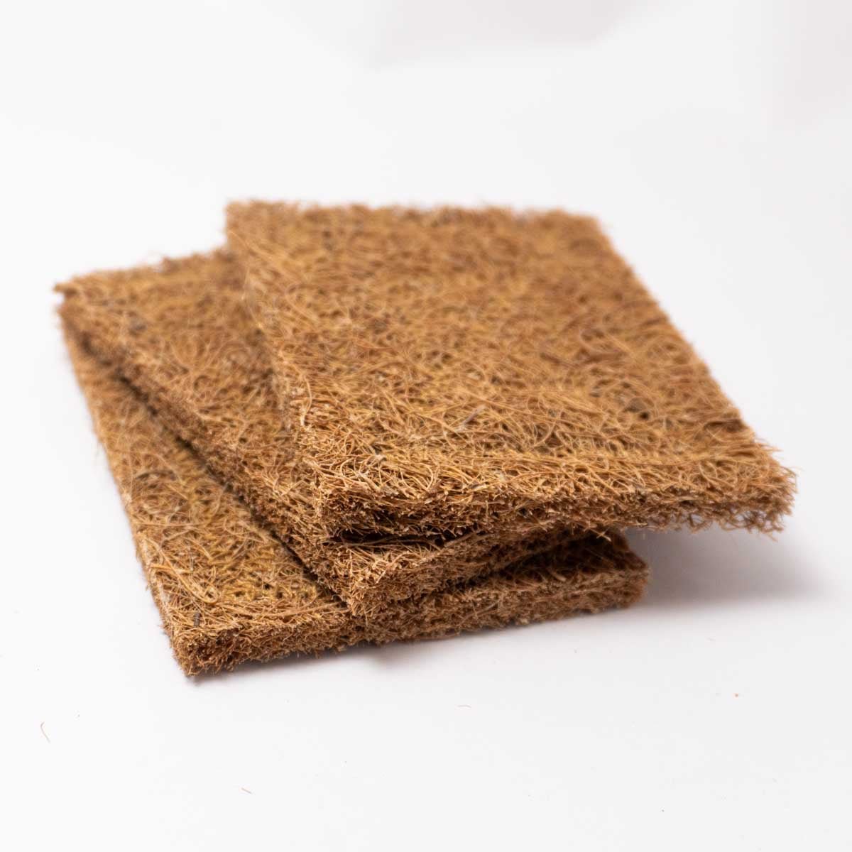 Coir Scrub Pad – Natural Kitchen Scrubber Pack of 3 – Cleaning Products on Brown Living™. SKU: EGCS01. Img 3.