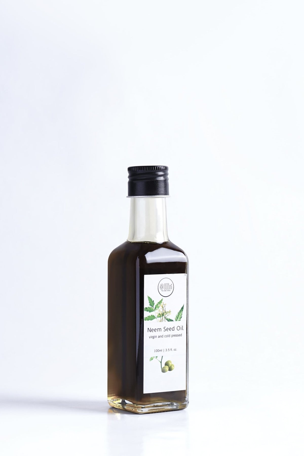 Cold Pressed Virgin Neem Seed Oil for Skin & Hair – Body Oil on Brown Living™. SKU: VNO60. Img 1.