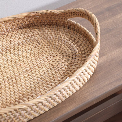 Colombo Rattan Oval Tray – Elegant Handmade Serving & Décor Tray – Home Decor on Brown Living™. SKU: ColomboOvalTrayLarge. Img 6.