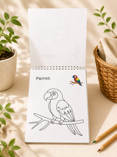 Color & Plant Plantable Seed Paper Coloring Book with Different Prints – Art & Craft Supplies on Brown Living™. SKU: BRC-SPCB-A5-002. Img 3.