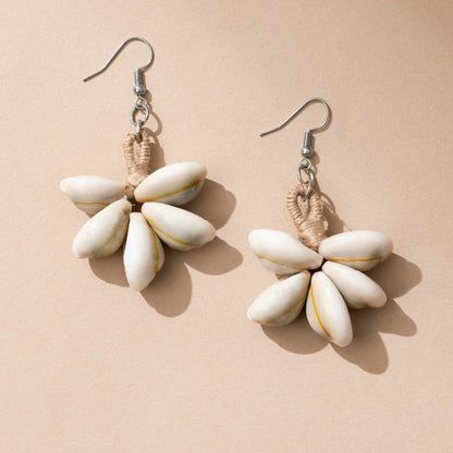 Combo of Trendy Jute And Cowry Necklace & Earrings – Womens Earrings on Brown Living™. SKU: JCC031. Img 3.