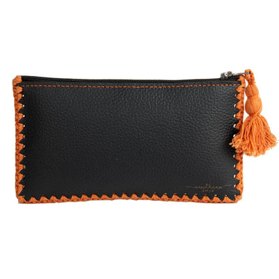 Compact Eco Pouch – Handcrafted from Upcycled Materials – Womens Clutch on Brown Living™. SKU: CL0011. Img 1.