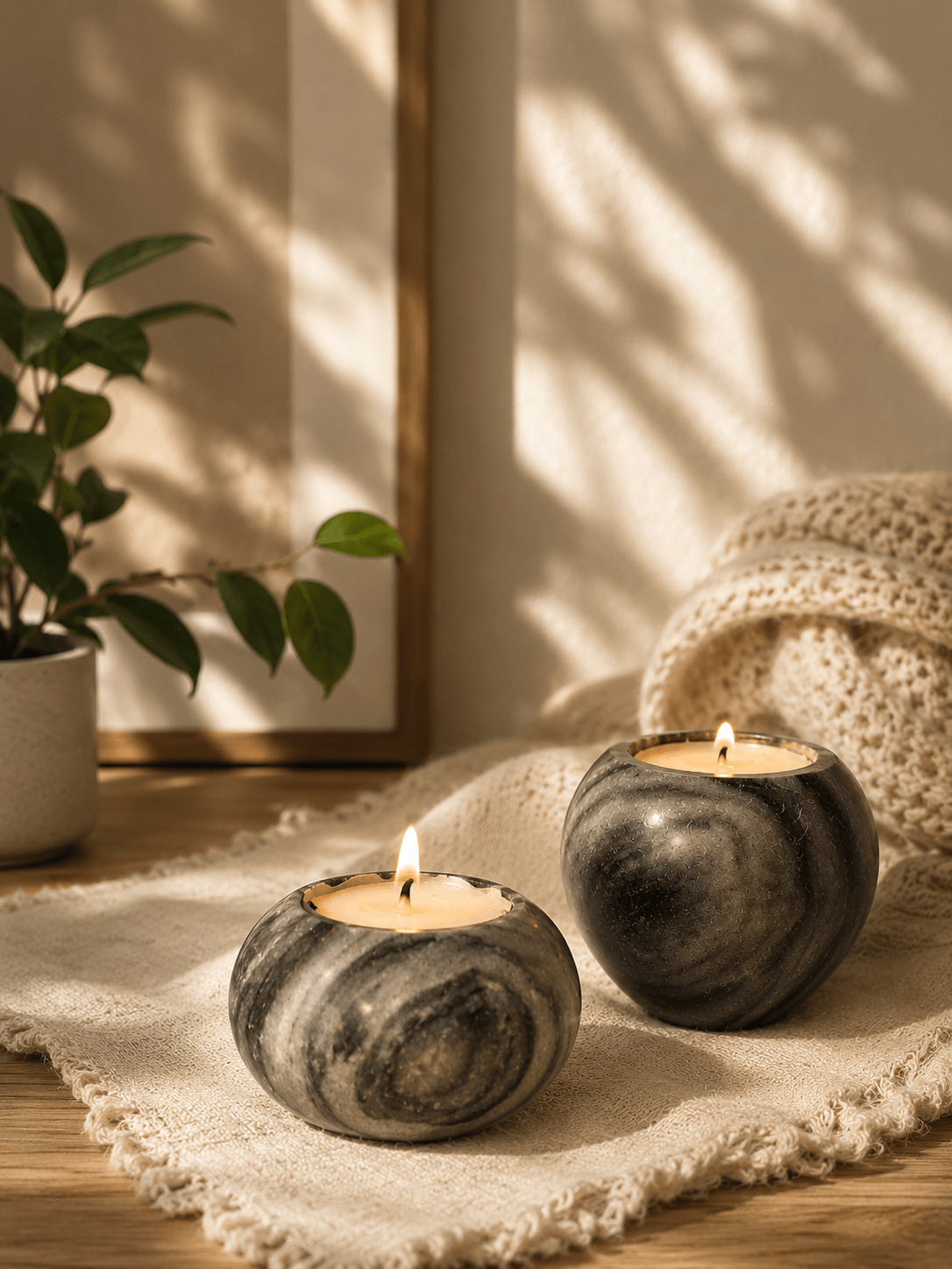 Concave Soy Wax Candle – Minimal Design with Subtle Elegance – Candles & Fragrances on Brown Living™. SKU: PW0103. Img 1.