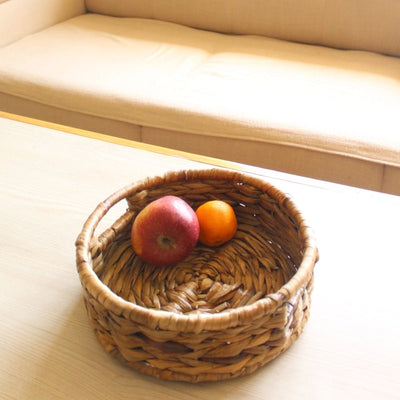 Concentric Woven Water Hyacinth Basket – Baskets & Boxes on Brown Living™. SKU: SC0112. Img 3.