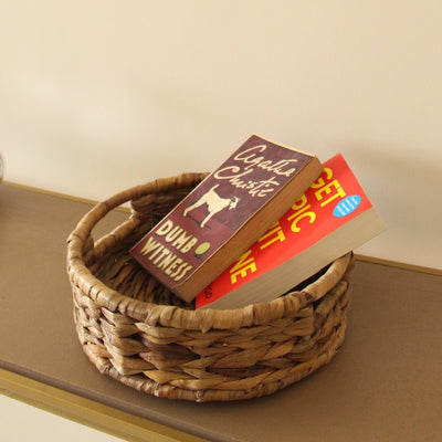 Concentric Woven Water Hyacinth Basket – Baskets & Boxes on Brown Living™. SKU: SC0112. Img 4.