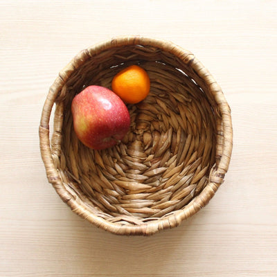 Concentric Woven Water Hyacinth Basket – Baskets & Boxes on Brown Living™. SKU: SC0112. Img 2.