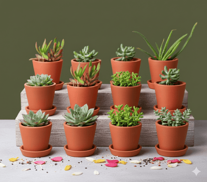Cone Planter Small – 4 Inch | Indoor & Outdoor Plant Pot | Decorative – Home & Garden on Brown Living™. SKU: PL7-10. Img 34.