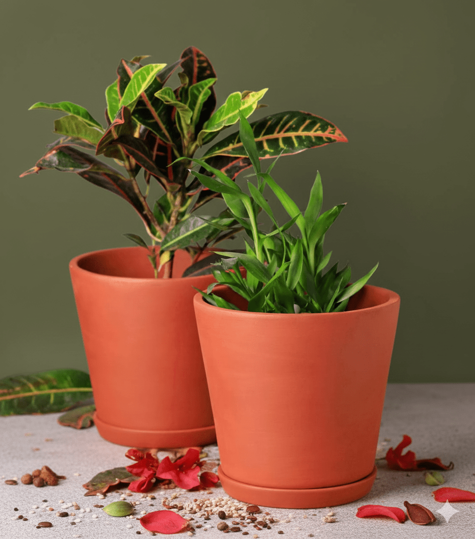 Cone Planter Small – 4 Inch | Indoor & Outdoor Plant Pot | Decorative – Home & Garden on Brown Living™. SKU: PL7-12. Img 38.