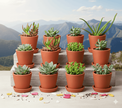 Cone Planter Small – 4 Inch | Indoor & Outdoor Plant Pot | Decorative – Home & Garden on Brown Living™. SKU: PL7-12. Img 37.
