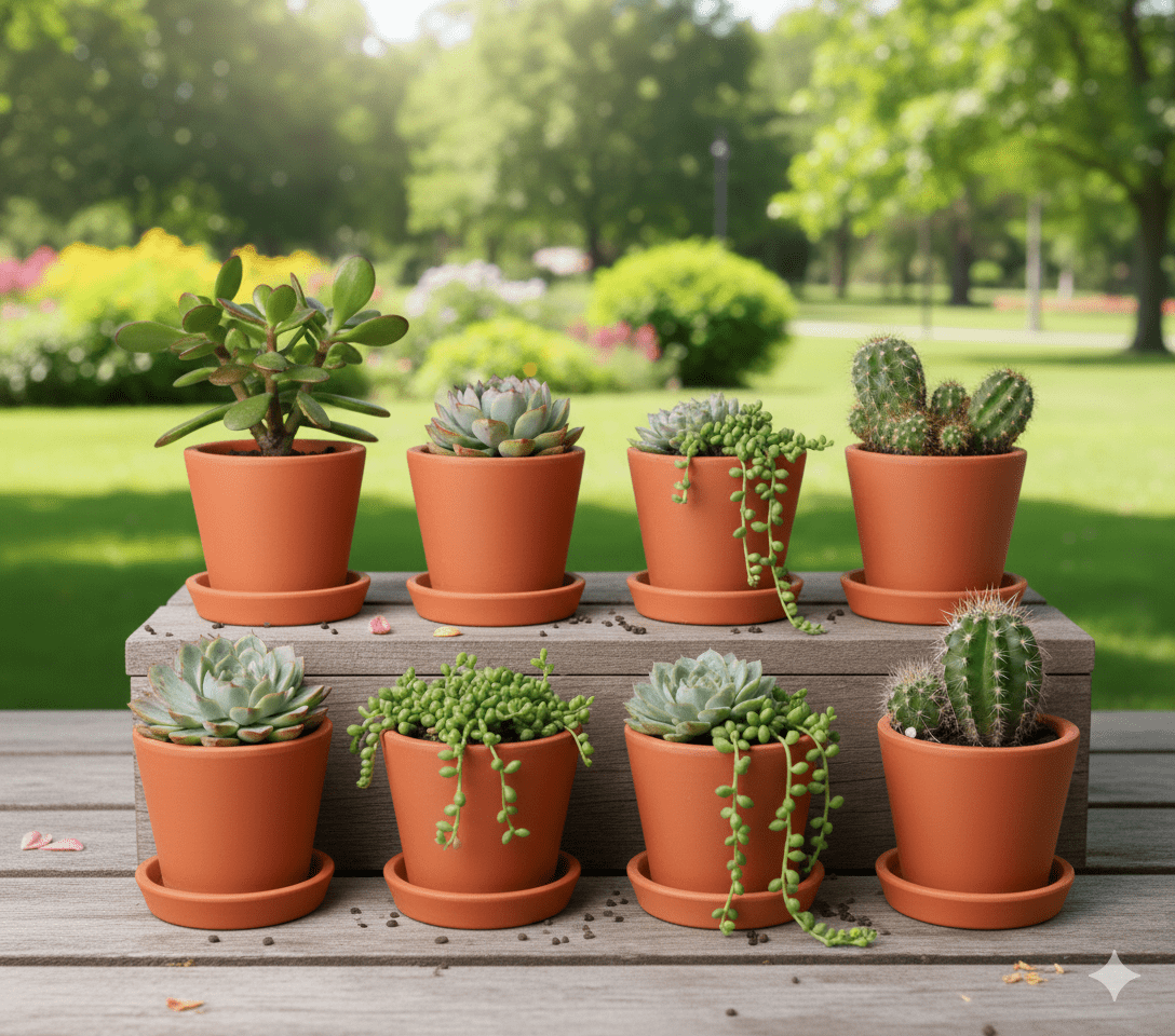 Cone Planter Small – 4 Inch | Indoor & Outdoor Plant Pot | Decorative – Home & Garden on Brown Living™. SKU: PL7-4. Img 6.