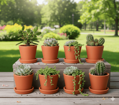 Cone Planter Small – 4 Inch | Indoor & Outdoor Plant Pot | Decorative – Home & Garden on Brown Living™. SKU: PL7-4. Img 6.