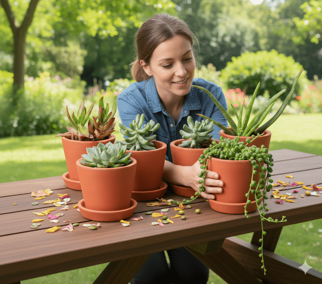 Cone Planter Small – 4 Inch | Indoor & Outdoor Plant Pot | Decorative – Home & Garden on Brown Living™. SKU: PL7-4. Img 3.