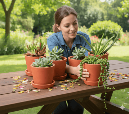 Cone Planter Small – 4 Inch | Indoor & Outdoor Plant Pot | Decorative – Home & Garden on Brown Living™. SKU: PL7-4. Img 3.