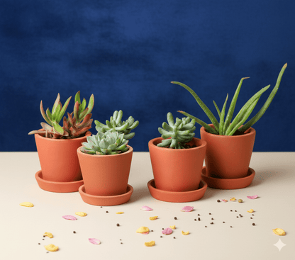 Cone Planter Small – 4 Inch | Indoor & Outdoor Plant Pot | Decorative – Home & Garden on Brown Living™. SKU: PL7-4. Img 4.