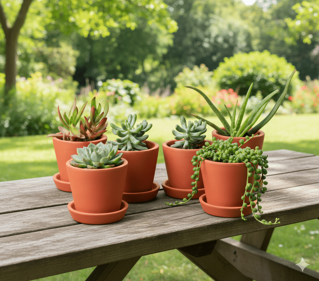 Cone Planter Small – 4 Inch | Indoor & Outdoor Plant Pot | Decorative – Home & Garden on Brown Living™. SKU: PL7-6. Img 17.