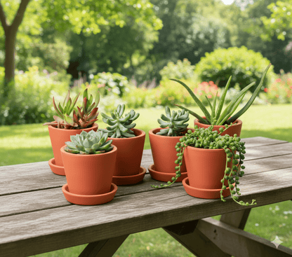 Cone Planter Small – 4 Inch | Indoor & Outdoor Plant Pot | Decorative – Home & Garden on Brown Living™. SKU: PL7-6. Img 16.