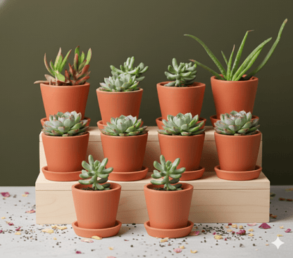 Cone Planter Small – 4 Inch | Indoor & Outdoor Plant Pot | Decorative – Home & Garden on Brown Living™. SKU: PL7-6. Img 27.