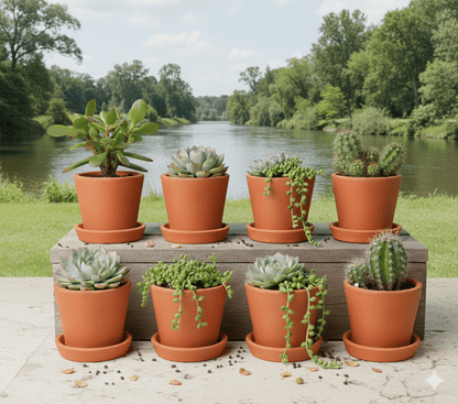 Cone Planter Small – 4 Inch | Indoor & Outdoor Plant Pot | Decorative – Home & Garden on Brown Living™. SKU: PL7-6. Img 18.