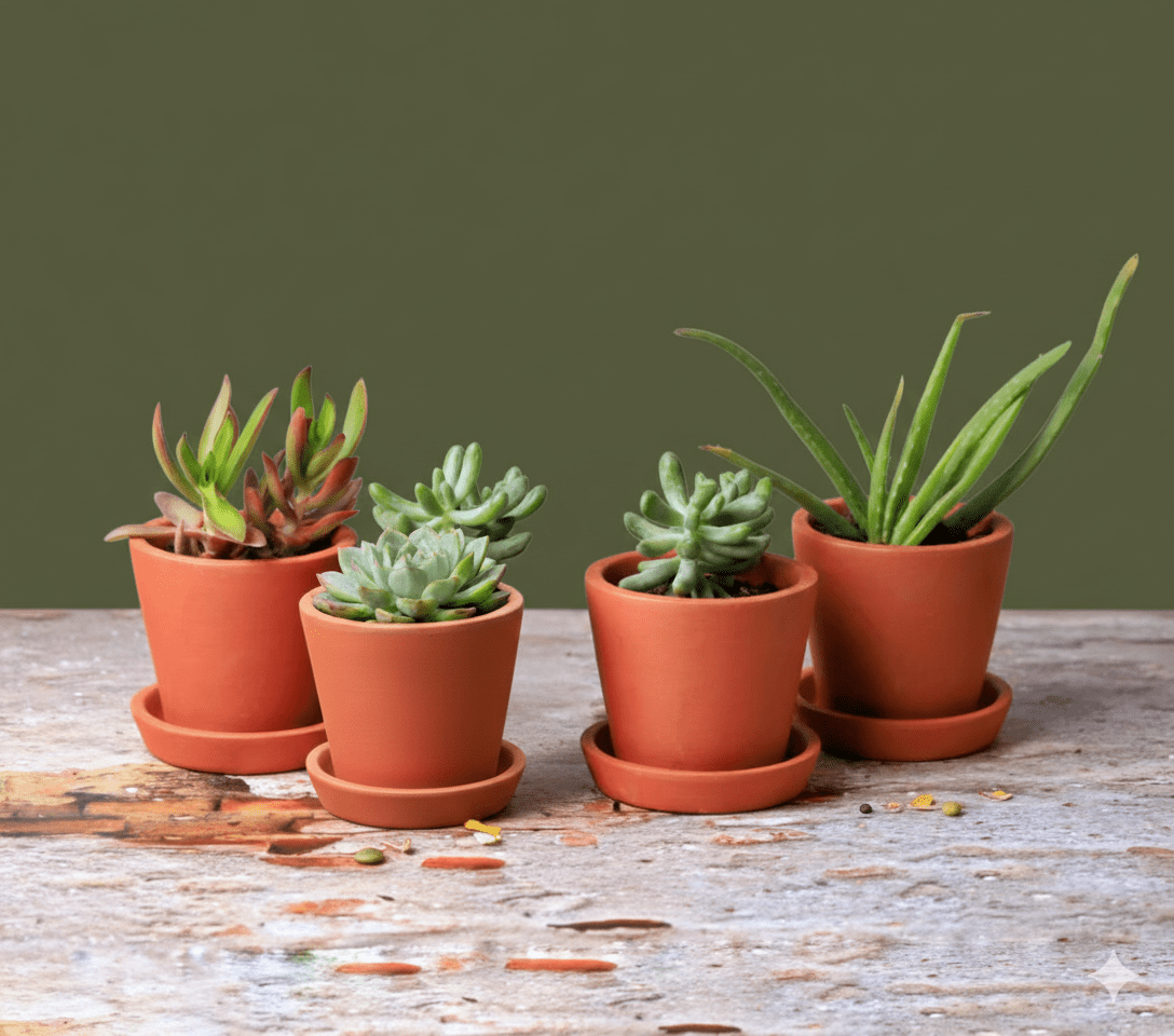 Cone Planter Small – 4 Inch | Indoor & Outdoor Plant Pot | Decorative – Home & Garden on Brown Living™. SKU: PL7-8. Img 13.
