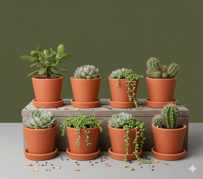 Cone Planter Small – 4 Inch | Indoor & Outdoor Plant Pot | Decorative – Home & Garden on Brown Living™. SKU: PL7-8. Img 15.